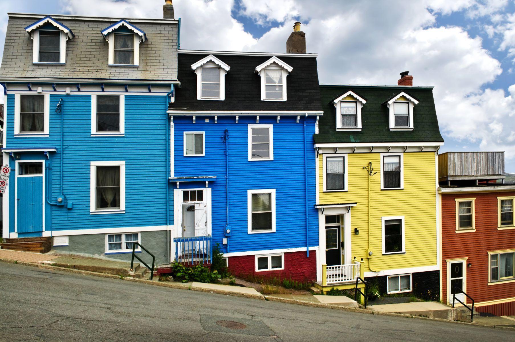 Bunte Häuser in St. John's