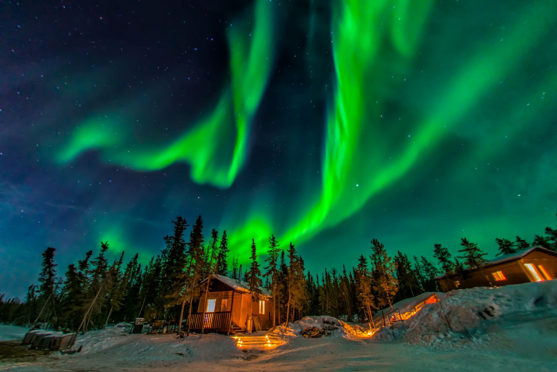 Nordlichter über Yellowknife
