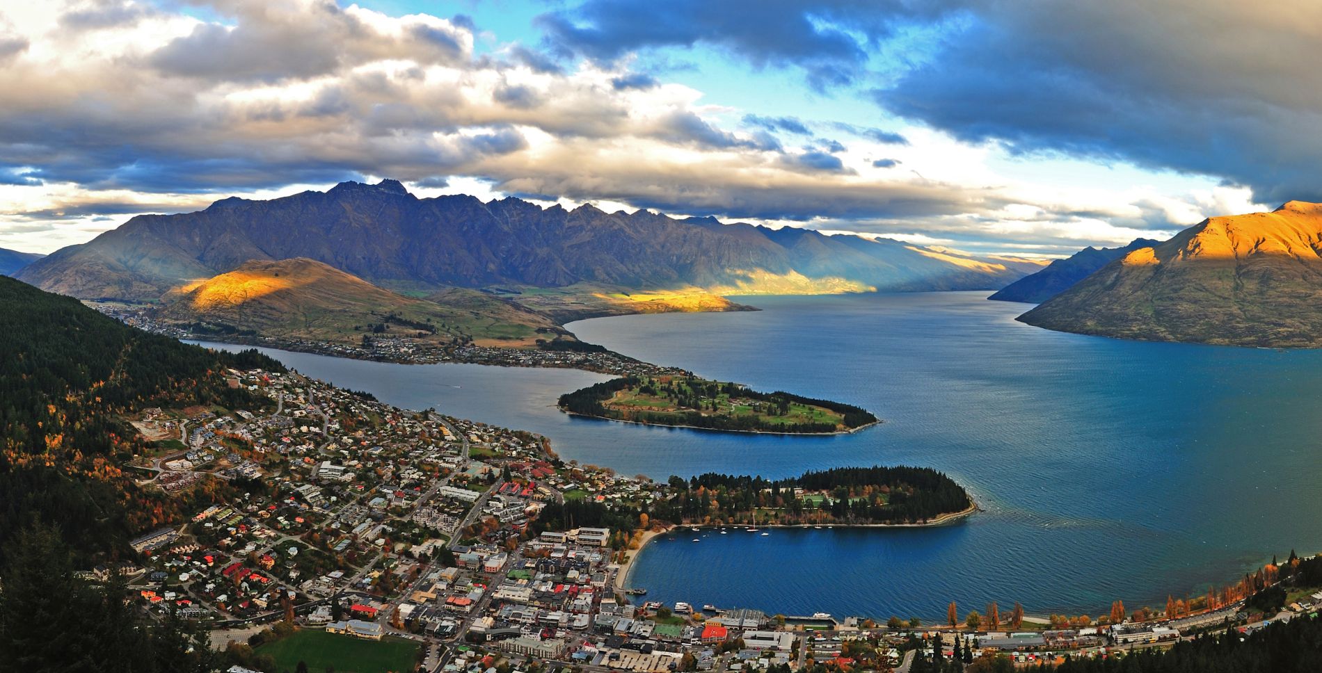 Queenstown und Lake Wakatipu