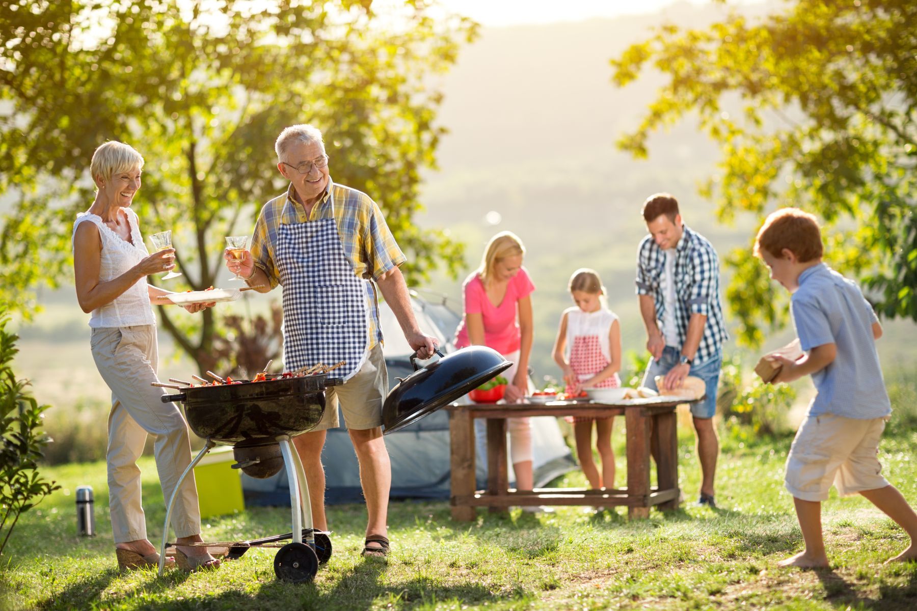 Campingreise Familie