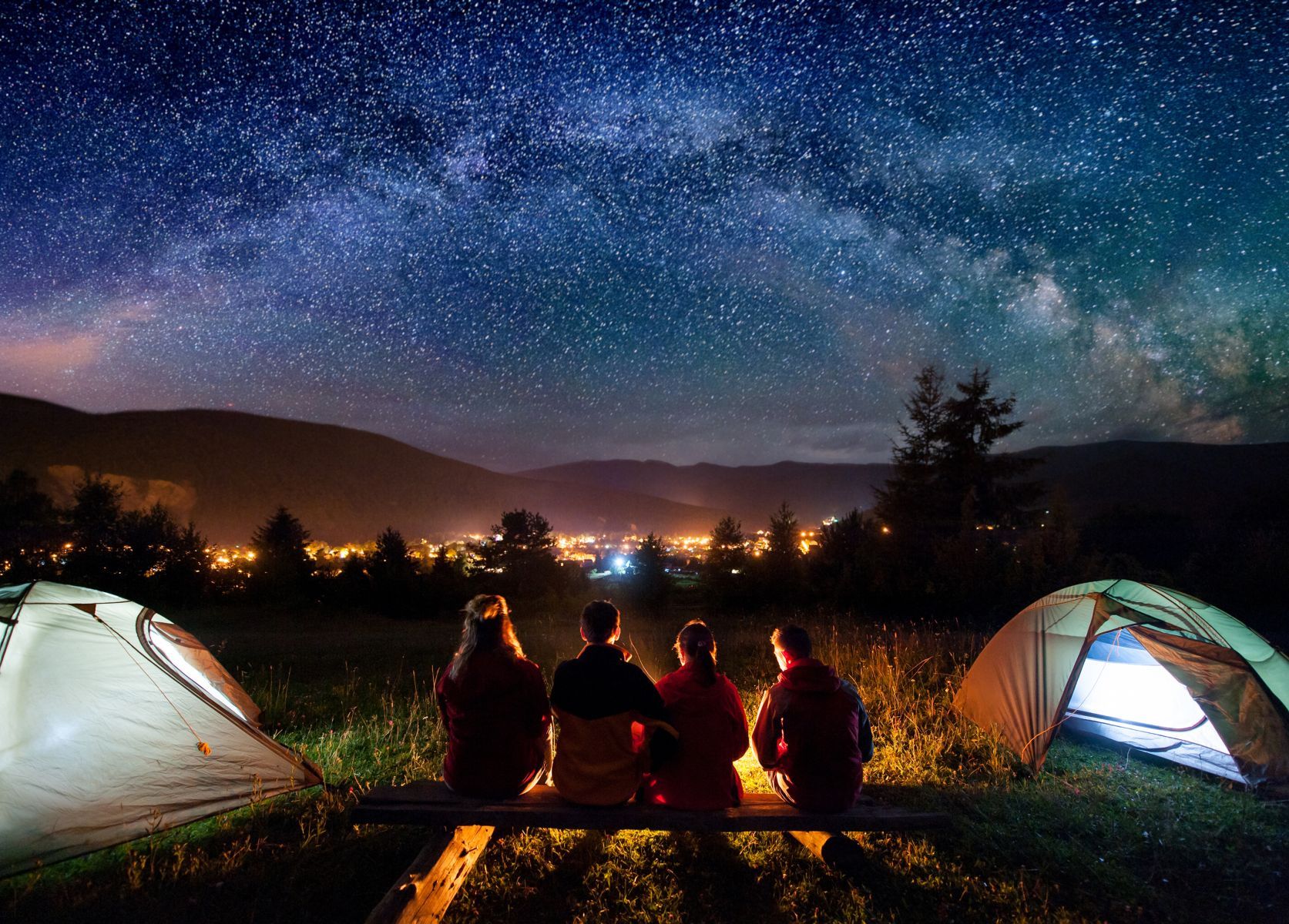 Sternenhimmel Camping-Reise