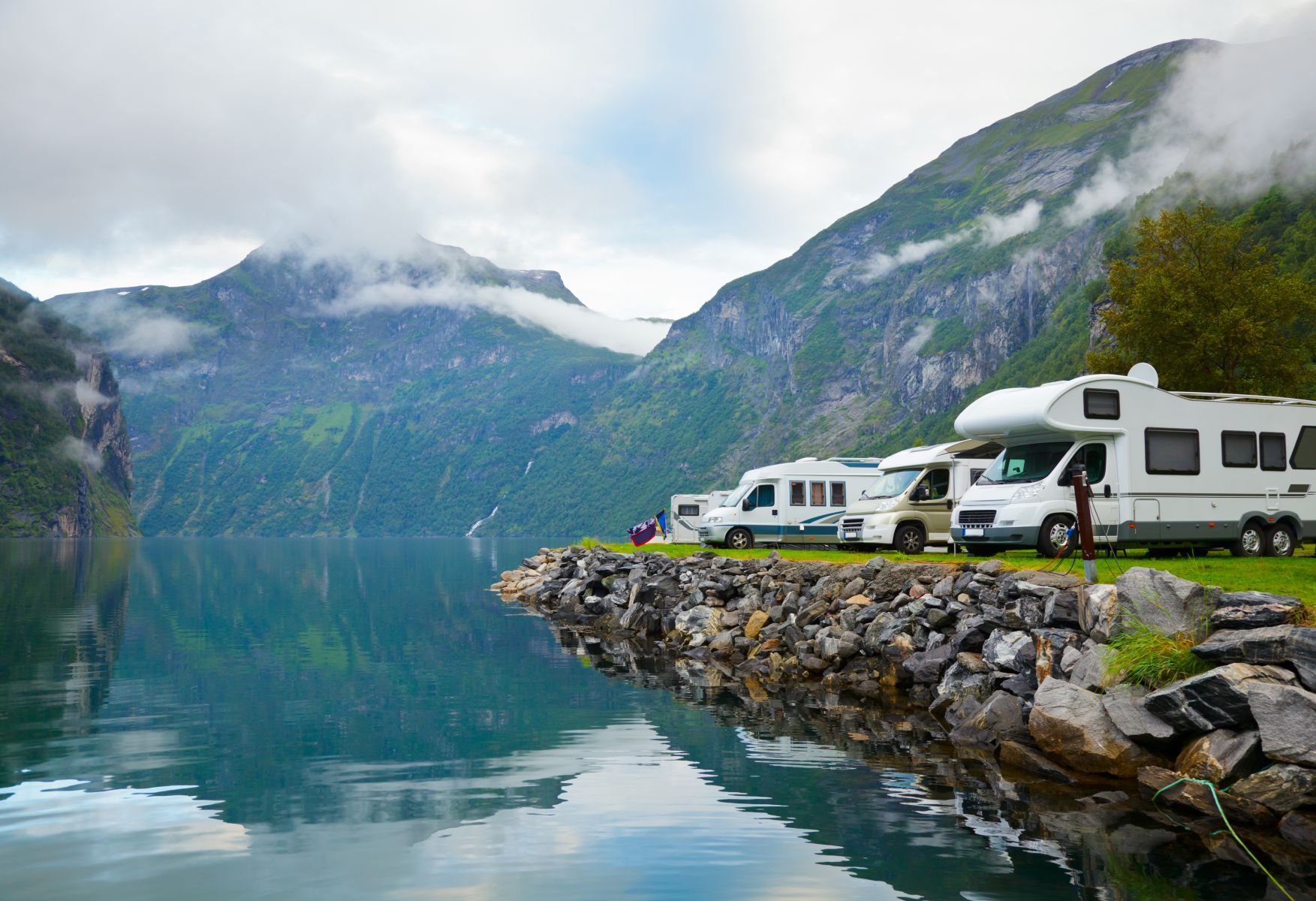 Wohnmobile Landschaft Ausblick