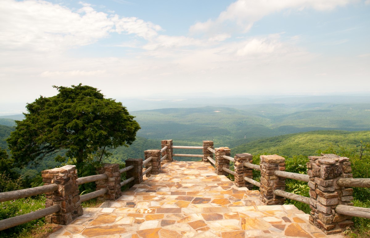 Aussicht aus dem Mount Magazin State Park