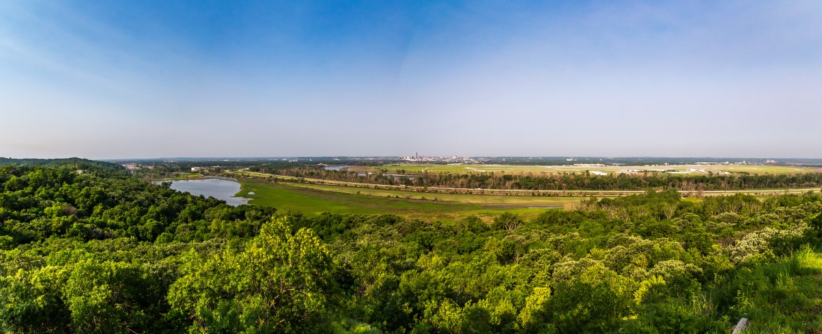 Missouri River mit Blick auf Omaha
