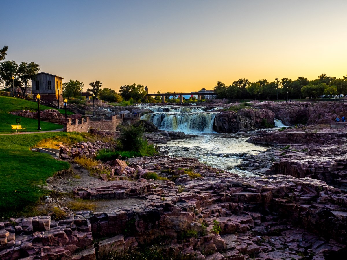 Wasserfälle in Sioux Falls