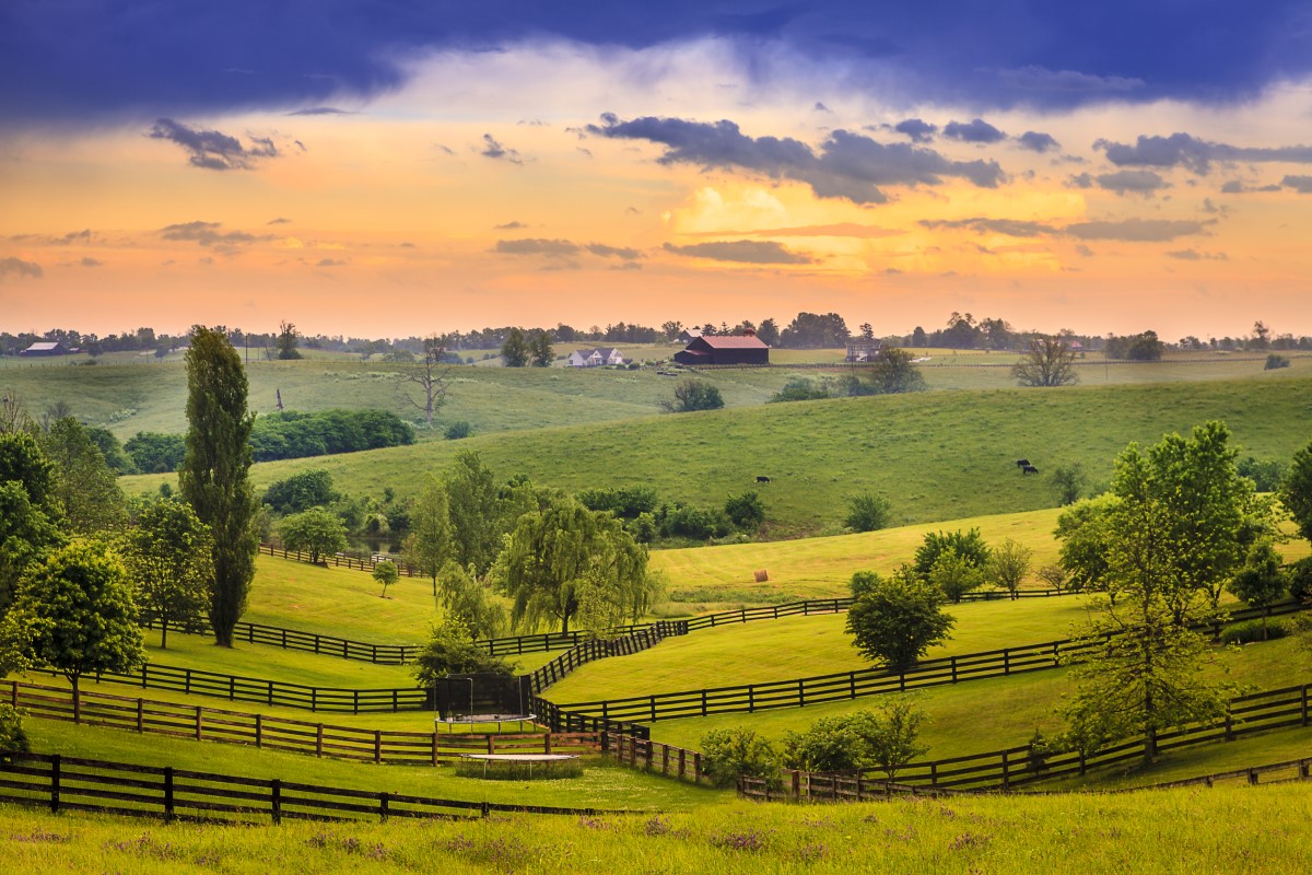 Ländliche Gegend in Kentucky