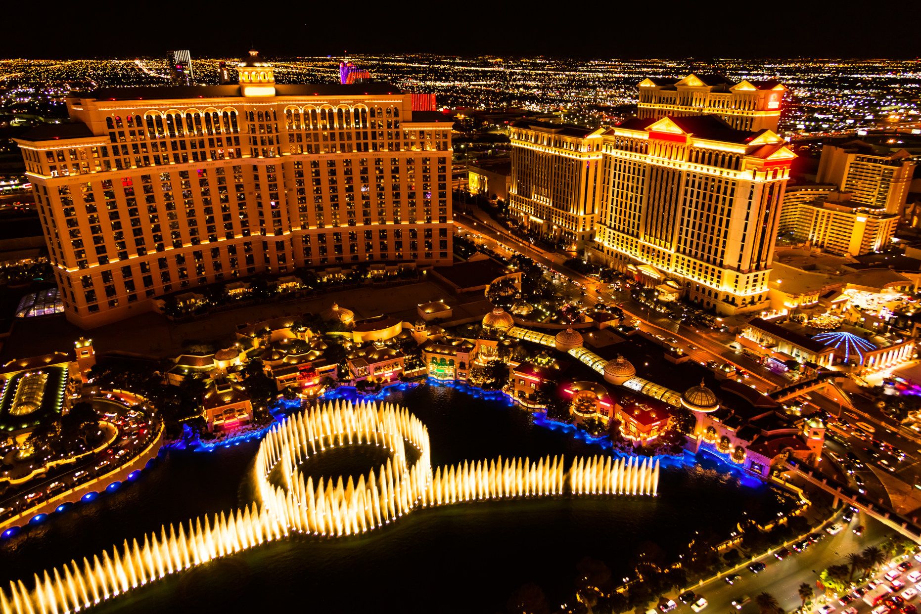 Las Vegas Strip bei Nacht