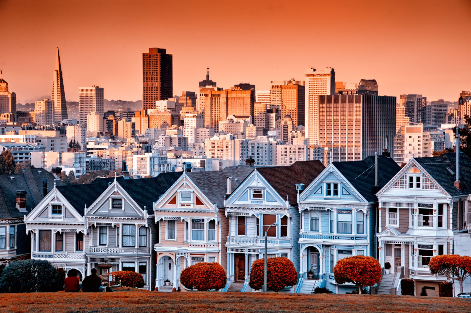 Viktorianische Häuser in San Francisco